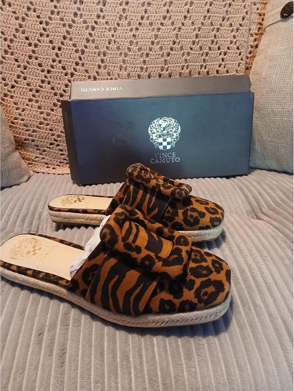 Vince Camuto Women's Animal Print Slide Sandals